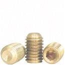 (1000pcs) #6-32 X 3/16 Cup Point Socket Set Screws, Brass, Ships Free in USA by Aspen Fasteners