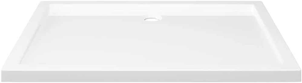 vidaXL Rectangular ABS Shower Base Tray Home Indoor Bathroom Hardware Fixture Plumbing Low Threshold Shower Tray Bath Base White 39.4'