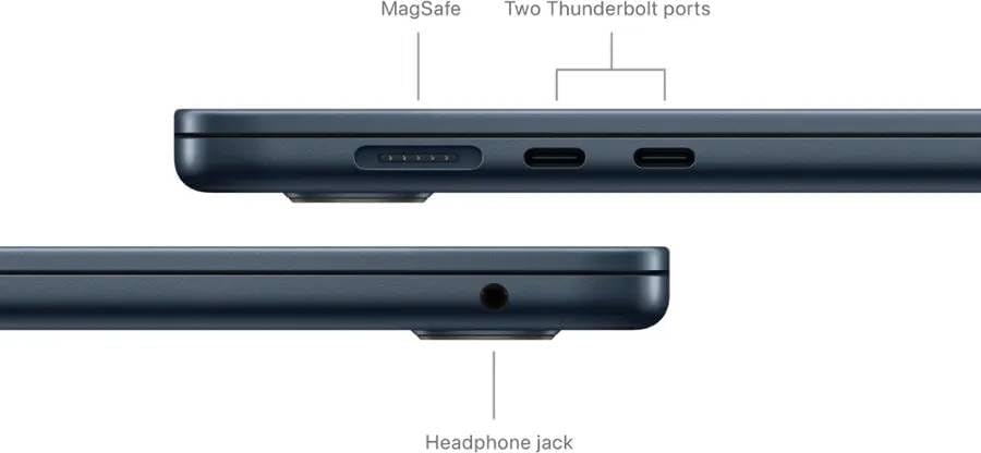 Apple 2024 MacBook Air with M3 Chip (15-Inch, 8GB RAM, 256GB SSD Storage) Midnight (Renewed Premium)