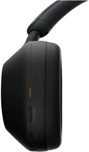 Sony WH-1000XM5SA Premium Noise Cancelling Wireless Over-Ear Headphones, Bluetooth, Clear Call Quality, High-Resolution Sound, Up to 30 Hours Battery Life, Soft Case, Including iOS and Android - Black