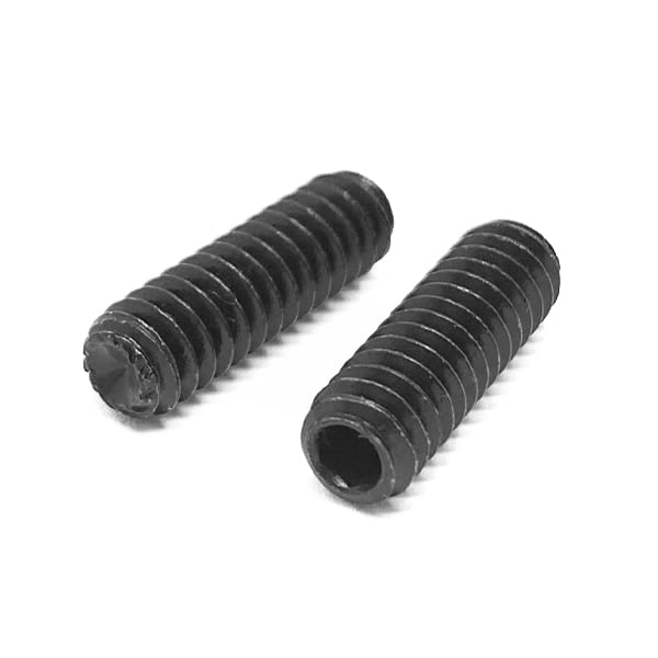 (2500 Pieces) #10-32x3/16 Alloy Knurled Cup Point Fine Thread Allen Socket Set Screw Black Oxide