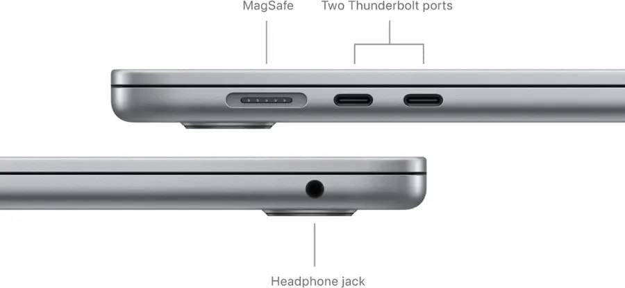 Apple 2024 MacBook Air with Apple M3 Chip 15-inch, 16GB RAM, 512GB SSD Storage Space Gray (Renewed Pemium)