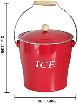 ice bucket, Classic Wrought Iron Ice Bucket Champagne Red Wine Ice Container for Bar Party Container Double Walled