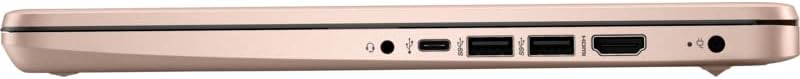 HP Laptop 14-dq0012ds 14' Intel Celeron N4020 4 GB Memory; 64 GB eMMC Storage Windows 11 S Pale Rose Gold (Renewed)