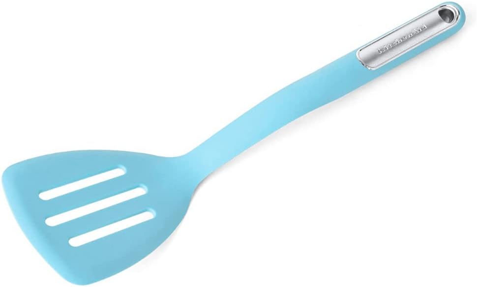 KitchenAid Silicone Slotted Turner, Aqua Sky (Pack of 12)