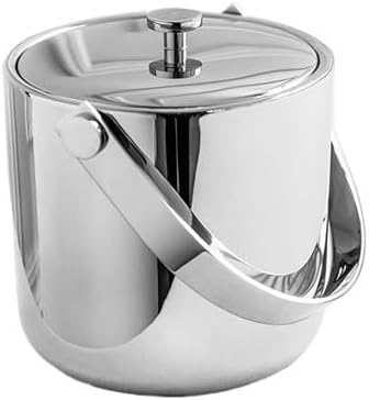 Ice Bucket Ice Bucket for Freezer Stainless Steel Ice Bucket, Bar Counter Cocktail Shaker Ice Bucket, Home Red Wine Ice Storage Bucket Ice Buckets Party Cooler Drink Cooler