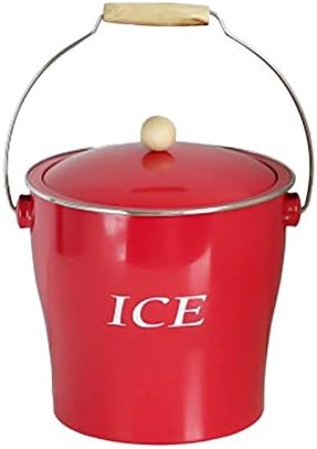 ice bucket, Classic Wrought Iron Ice Bucket Champagne Red Wine Ice Container for Bar Party Container Double Walled