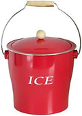ice bucket, Classic Wrought Iron Ice Bucket Champagne Red Wine Ice Container for Bar Party Container Double Walled