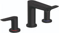 hansgrohe Talis E Modern Easy Install Easy Clean 2-Handle 3-Hole 5-inch Tall Bathroom Sink Faucet in Matte Black, 71733671