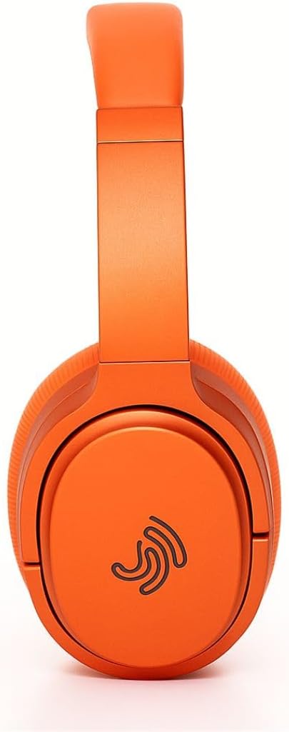 Jrumz Clarity CL01 Hybrid Active Noise Cancelling Headphones, Wireless Over Ear Bluetooth Headphones, Deep Bass, Comfort Fit Ear Pads, 40H Playtime for Home Office, Travel, Gym (Red)