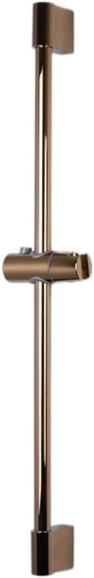 Shower Bar Angel Height Adjustable Sliding Hand Shower Bar Chrome Matt Black Stainless Steel 64cm Bathroom Fixtures(Round RG)