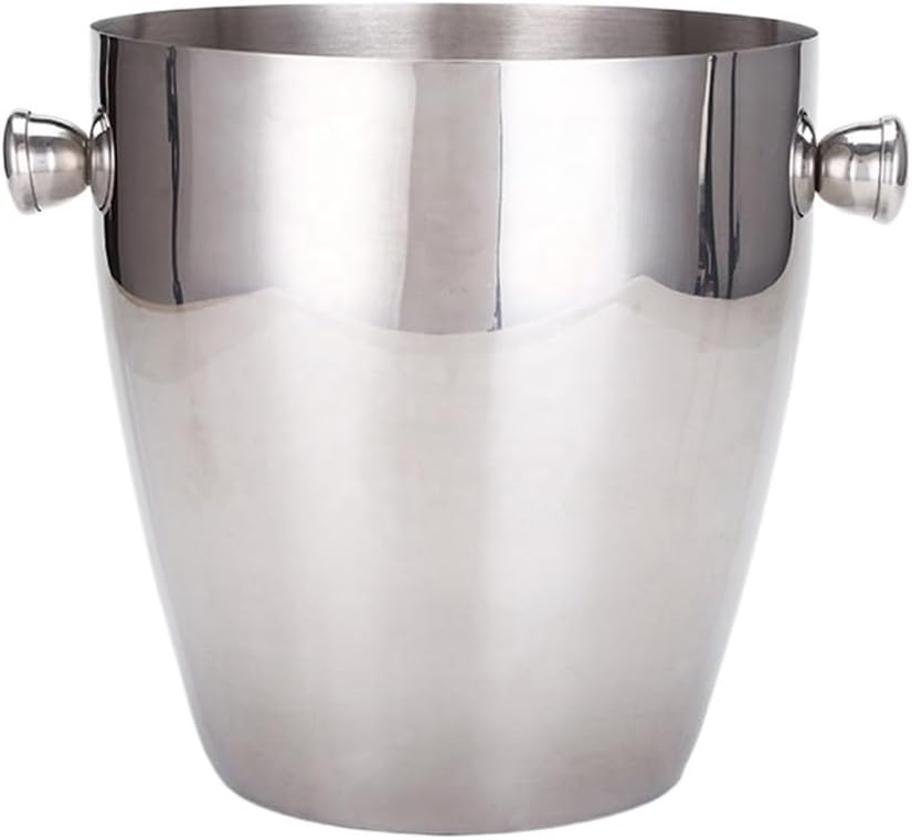 JSEIAJB Red Wine, Champagne, Beer, Stainless Steel Ear ice Bucket, Large Capacity ice Bucket