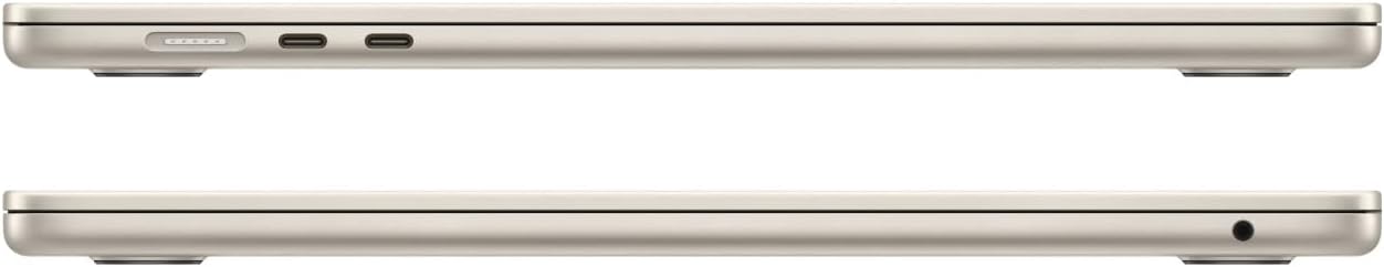 2023 Apple MacBook Air with Apple M2 Chip with 8-Core CPU/10-Core GPU (15-inch, 8GB RAM, 256GB SSD Storage) (QWERTY English) Starlight (Renewed)