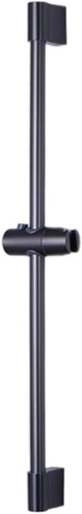 Shower Bar Angel Height Adjustable Sliding Hand Shower Bar Chrome Matt Black Stainless Steel 64cm Bathroom Fixtures(Round GM)