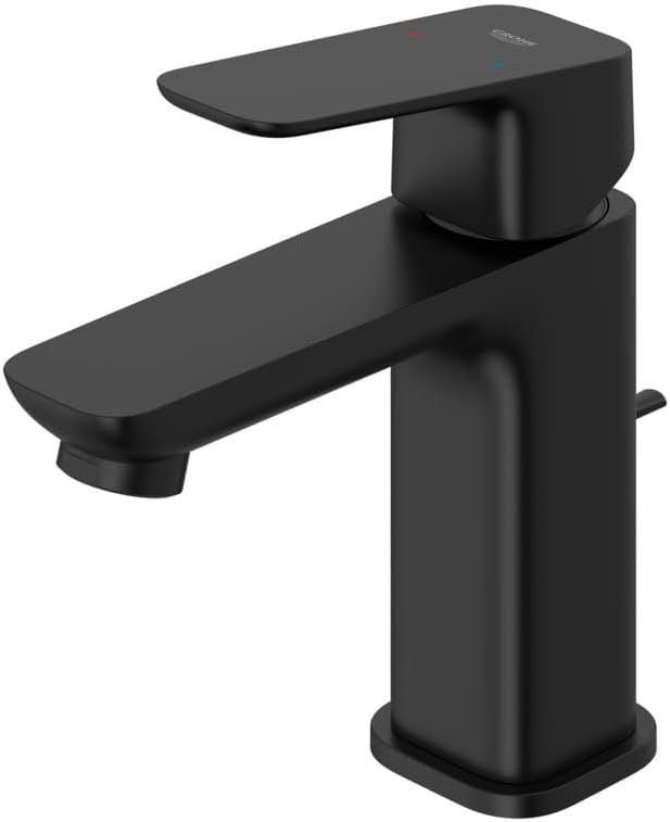 Grohe 1018982430 Cubeo Single Hole Single Handle S-Size Bathroom Faucet, 1.2 GPM, Matte Black
