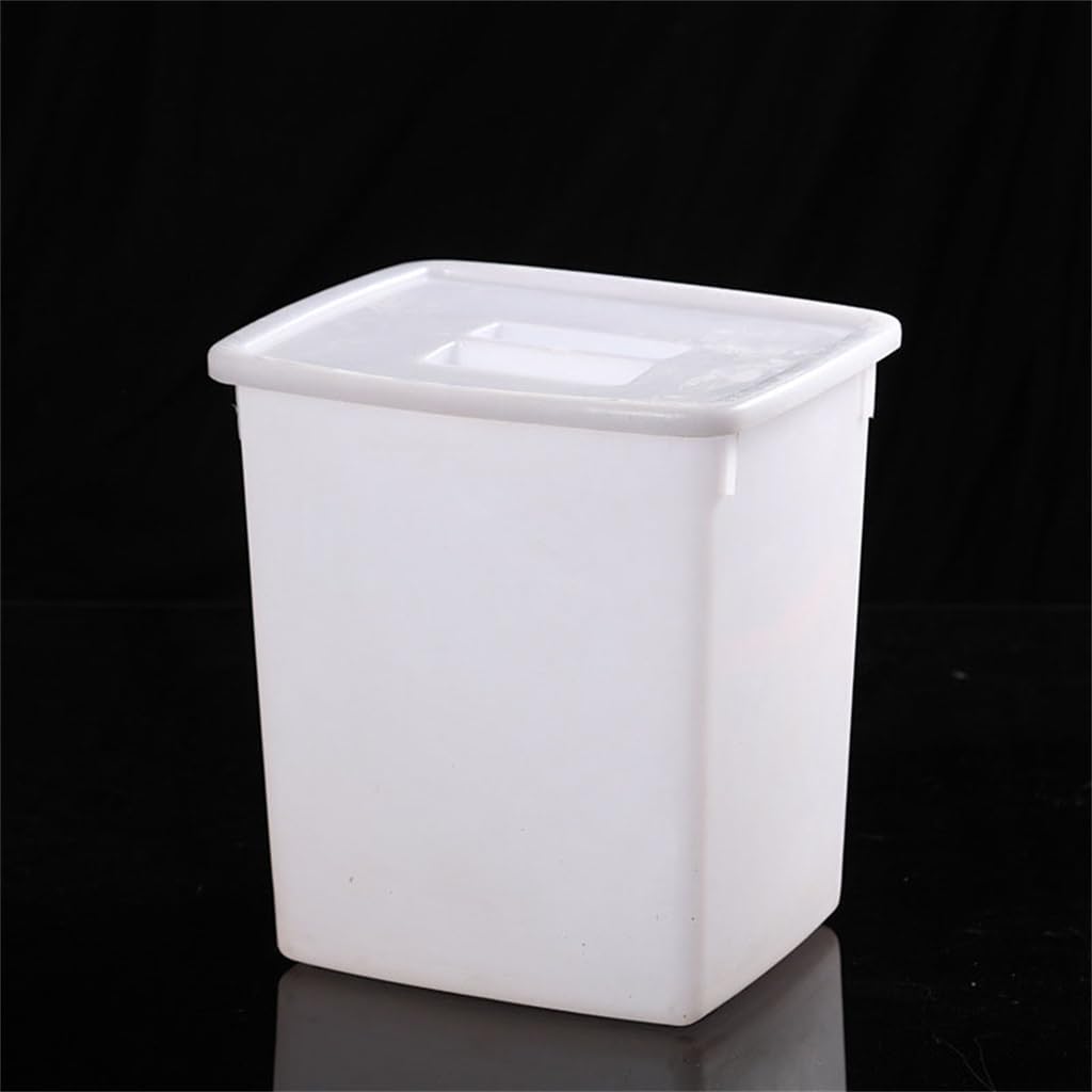 White Square Bucket Cold Freezer Rectangular Milk Tea Ice Bucket Cold Drink Bucket with Lid