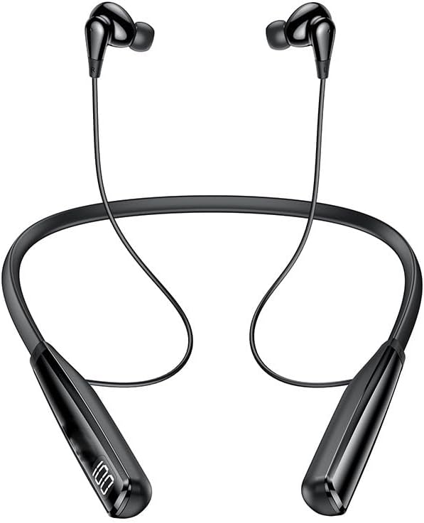 Wireless Bluetooth Earbuds Neckband Headphones, ENC Call Noise Cancellation,IPX5 Waterproof Earphones, 80 Hrs HD Talktime, Bilateral Stereo for Working Workout