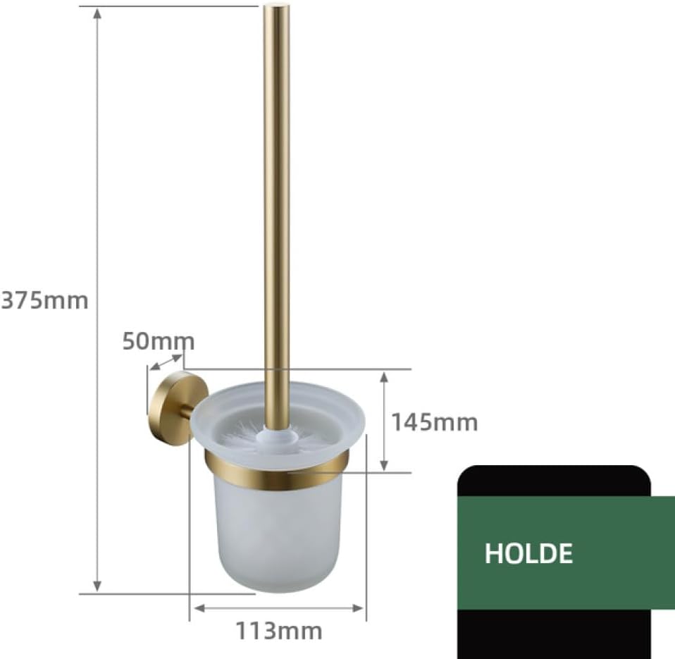 Towel Rack Bathroom Accessories Towel Holder Bathrobe Hook Brass Knurled Screw Bathroom Hardware Set Shelf for Towels Paper Towels Towel Holder 60 Pieces (Wcbürstenhalter)