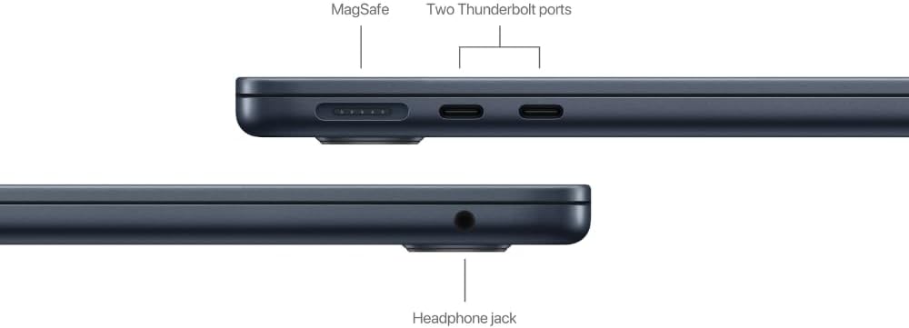 Apple 2022 MacBook Air with Apple M2 Chip (13-inch, 8GB RAM, 1TB SSD Storage) (QWERTY English) Midnight (Renewed)
