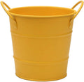 Ice Buckets 600ml Ice Bucket Stainless Steel Tableware Snack Bucket Ice Bucket Mini Storage Bucket Desktop Trash Can Ice Bucket Kits (Color : Yellow)
