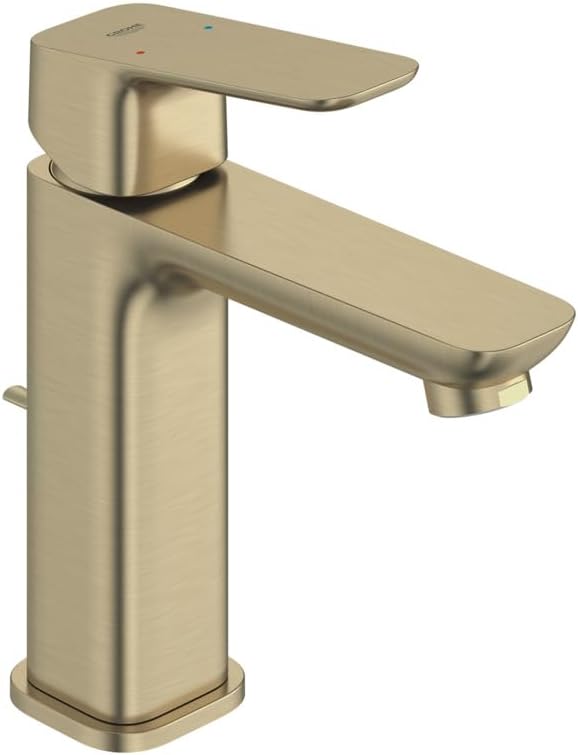 Grohe 101920EN00 Cubeo Single Hole Single Handle M-Size Bathroom Faucet, 1.2 GPM, Brushed Nickel