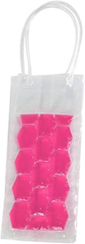 Ice Buckets Simple Portable Ice Bag White Wine Ice Cold Tool Freezer Bag Out Refrigerated Cooler Ice Bag Beer Beverage Cooling Ice Bucket Kits (Color : Rose Red)