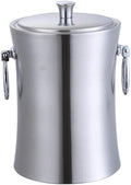 ice bucket, Ice Bucket Thick Stainless Steel Hand Strap Cover Insulation Ice Bucket Red Wine Ice Bucket Bar Dedicated