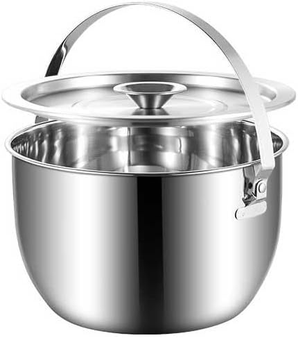 Ice Bucket Ice Bucket for Freezer Stainless Steel Ice Bucket Bar Champagne Bucket, Outdoor Beverage Beer Red Wine Cocktail Ice Bucket, Ice Storage Bucket Ice Buckets Party Cooler Drink Cooler(5L)