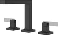 Pfister, LG49-VRV2B, Verve 1.2 GPM Widespread Bathroom Faucet with Pop-Up Drain Assembly and Push & Seal and UltraSeal Technologies - Less Handles, Matte Black