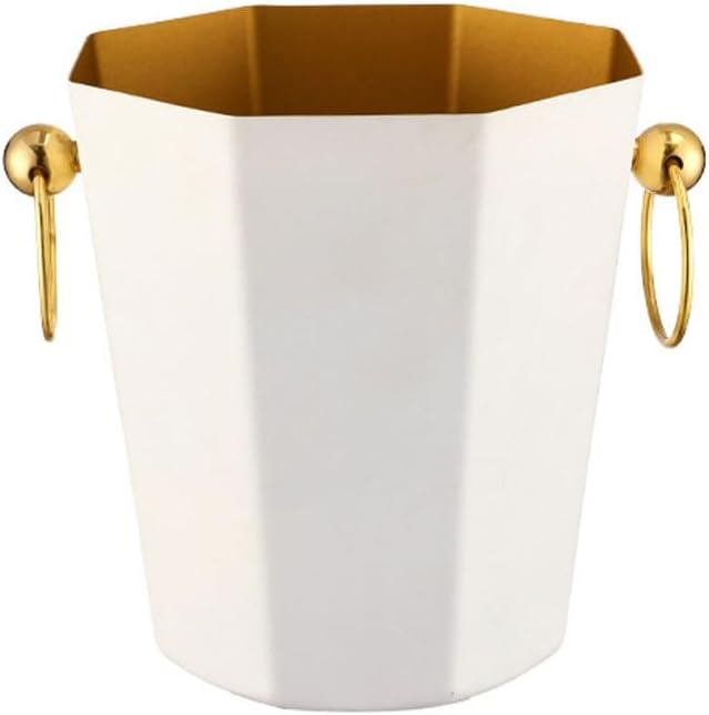Ice Bucket Ice Bucket for Freezer Metal Portable Ice Bucket Champagne Bucket Bar Ktv Ice Bucket Home Beer Red Wine Bucket Ice Buckets Party Cooler Drink Cooler(A)