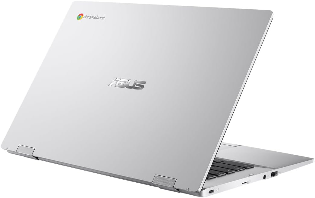 ASUS Chromebook Flip CX1400 CX1400FKA-DS84FT 14' Touchscreen Convertible 2 in 1 Chromebook - Full HD - Intel Celeron N4500-8 GB - 64 GB Flash Memory - Transparent Silver - Intel Chip - 1920 x 1