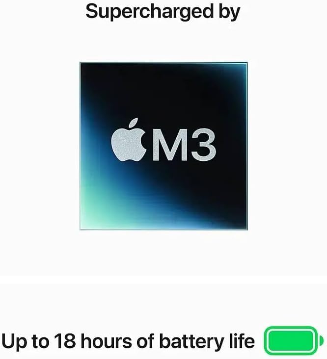 Apple 2024 MacBook Air with Apple M3 Chip 15-inch, 16GB RAM, 512GB SSD Storage Space Gray (Renewed Pemium)