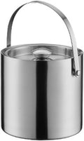 Ice Bucket Stainless Steel Double Layer Ice Bucket with Lid for Cocktail Bars, Freezers, and Wine Bar Accessories