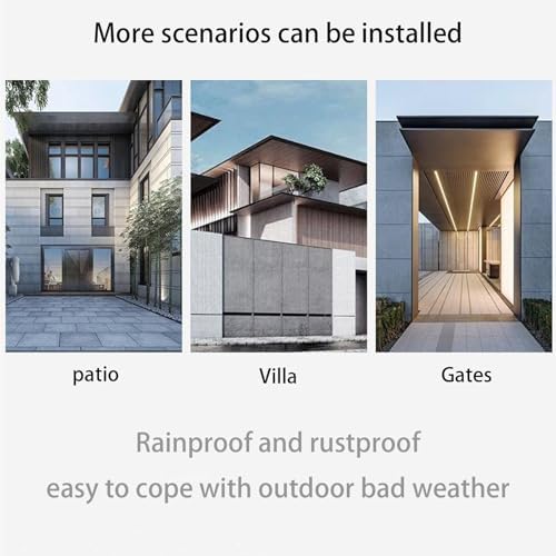 Modern Outdoor LED Motion Sensor Wall Light - Adjustable 3000K/4500K/6000K - Sleek Black Aluminum Square Design for Indoor/Outdoor - Perfect for Bedroom, Living Room, Bathroom (120cm)