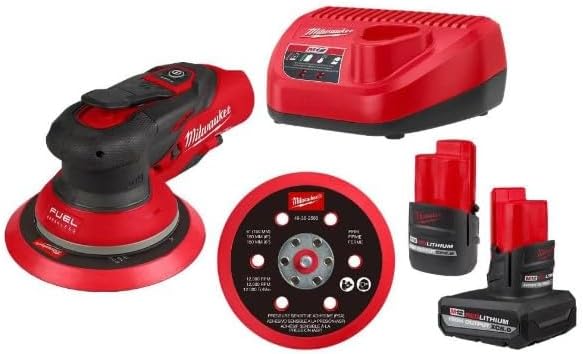 Milwaukee Electric - M12 FUELTRADE 6 Random Orbital Sander 3/16