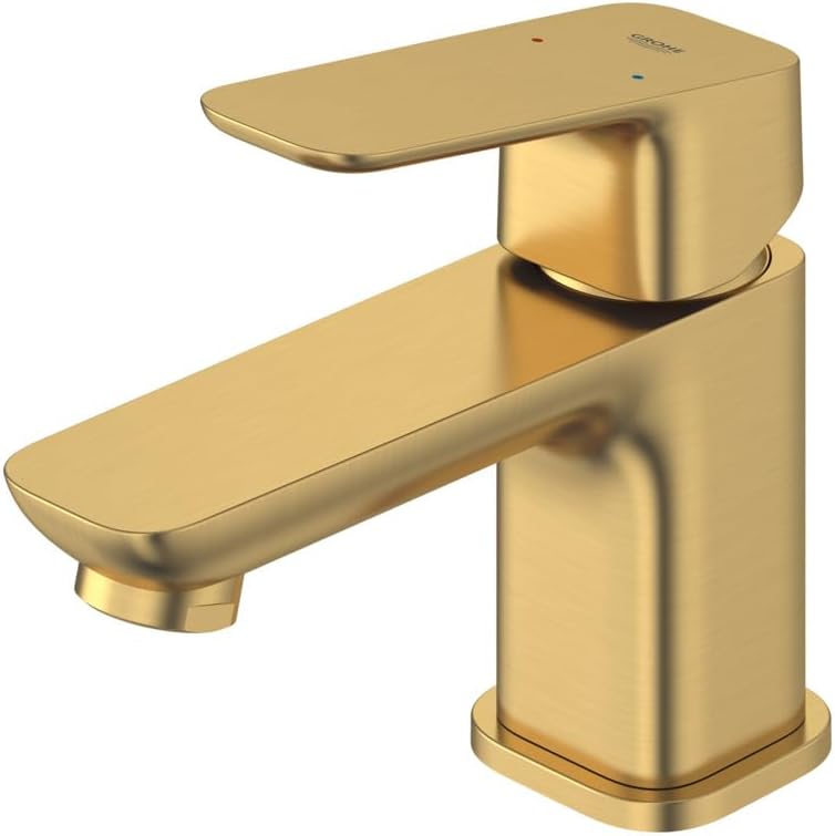 Grohe 101897GN00 Cubeo Single Hole Single Handle XS-Size Bathroom Faucet, 1.2 GPM, Brushed Gold