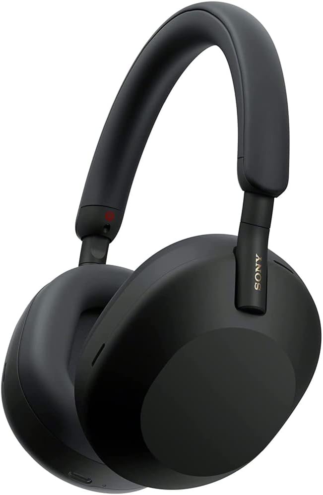 Sony WH1000XM5/B Wireless Industry Leading Noise Canceling Headphones, Black Bundle with Premium 2 YR CPS Enhanced Protection Pack, Deco Gear Headphone Case and Audio Entertainment Essentials Bundle