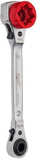 Milwaukee Electric - Linemans 5IN1 RATCHETING Wrench W/Milled Strike