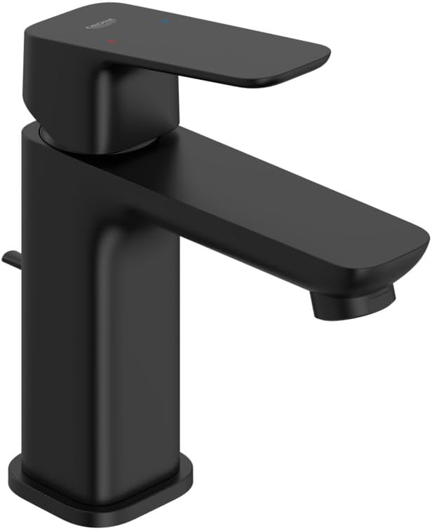 Grohe 1018982430 Cubeo Single Hole Single Handle S-Size Bathroom Faucet, 1.2 GPM, Matte Black