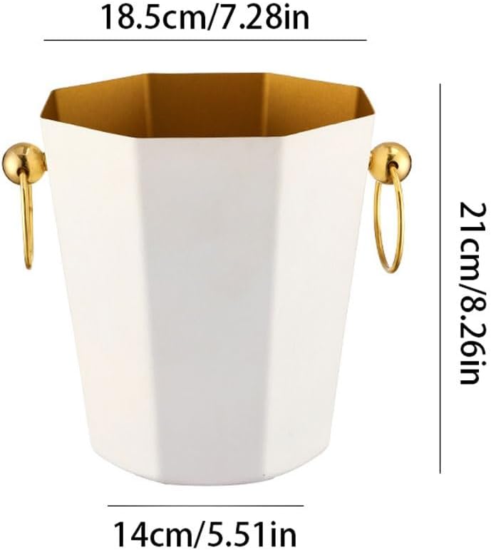 Ice Bucket Ice Bucket for Freezer Metal Portable Ice Bucket Champagne Bucket Bar Ktv Ice Bucket Home Beer Red Wine Bucket Ice Buckets Party Cooler Drink Cooler(B)