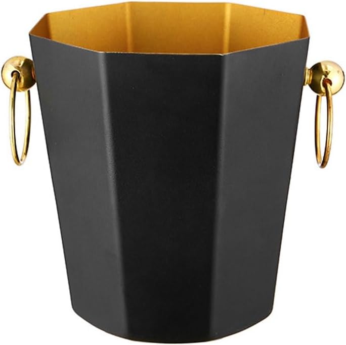 Ice Bucket Ice Bucket for Freezer Metal Portable Ice Bucket Champagne Bucket Bar Ktv Ice Bucket Home Beer Red Wine Bucket Ice Buckets Party Cooler Drink Cooler(B)