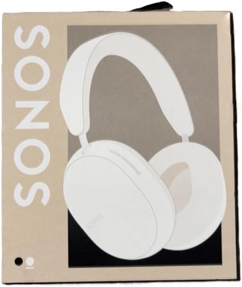 Sonos Ace | Noise Cancelling Wireless Over-Ear Headphones with Bluetooth, 30-Hour Battery Life, Spatial Audio, Dolby Atmos, Dynamic Head Tracking - White (Renewed)