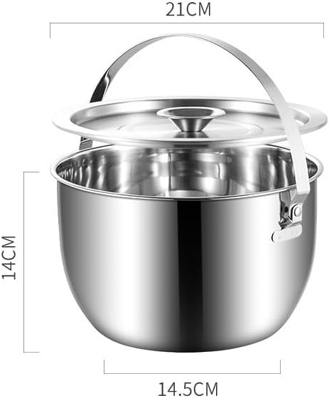 Ice Bucket Ice Bucket for Freezer Stainless Steel Ice Bucket Bar Champagne Bucket, Outdoor Beverage Beer Red Wine Cocktail Ice Bucket, Ice Storage Bucket Ice Buckets Party Cooler Drink Cooler(3.5L)