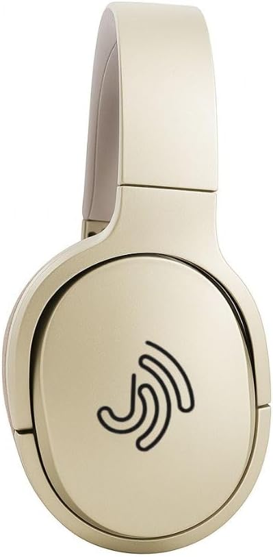 Jrumz Clarity CL01 Hybrid Active Noise Cancelling Headphones, Wireless Over Ear Bluetooth Headphones, Deep Bass, Comfort Fit Ear Pads, 40H Playtime for Home Office, Travel, Gym (Gold)