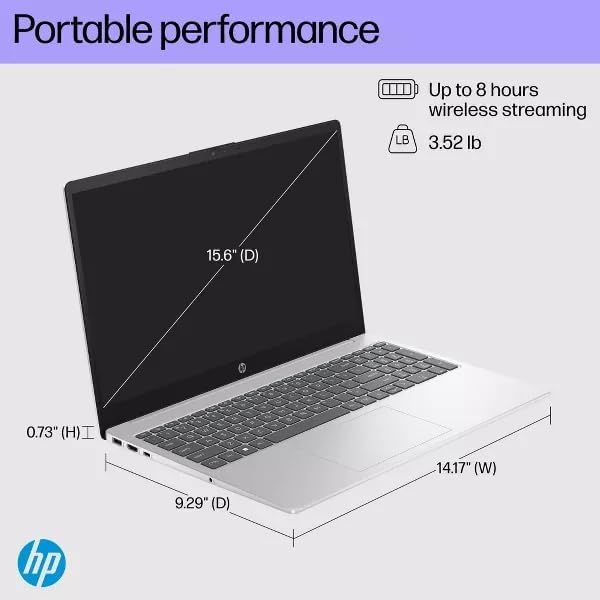 HP 15-FD000 Business Laptop 2025, 15.6' FHD Touchscreen, Intel i5-1334U 10-Core, Iris Xe Graphics, 12GB DDR4 512GB SSD, Wi-Fi 6, Win11 Home, COU 32GB USB