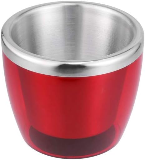 ice bucket, Ice Bucket Red Ice Bucket - Stainless Steel Double Bar Ice Bucket, Champagne Barrel, Ktv Club Bar Supplies, Drink Freezer