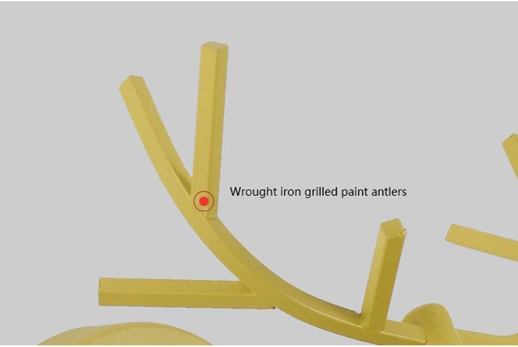 Sconce Wall Lighting Wrought Iron Wall Lamp Nordic Creative Antlers Wall Light Bedroom Wall Sconce for Living Room Bedside Dining Room Bathroom Light Fixtures(Rose Gold)