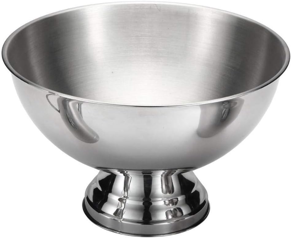Stainless Steel Ice Bowl, Metal Bar Beer Bucket, Champagne Red Wine Ice Bucket, Fried Ice Cream Bowl Salad Dessert Cup