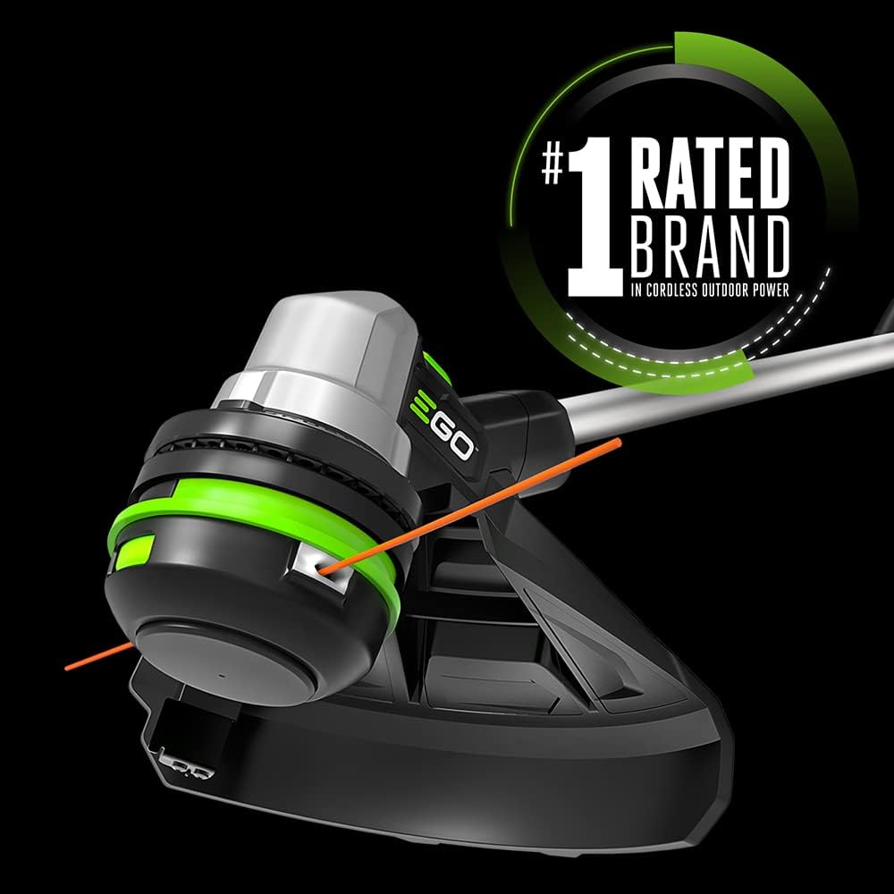 EGO Power+ String Trimmer, Battery Powered, 15' Trimmer for Weeds and Grass with POWERLOAD, Telescopic Aluminum Shaft, Battery and Charger Not Included - ST1510T