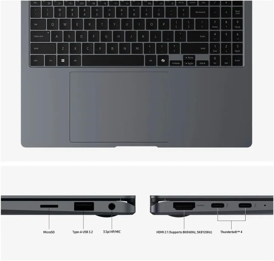 Samsung 2025 Galaxy Book4 Pro 360 2-in-1 15.6' 2880x1800 Touchs Laptop 16-Core Intel Core Ultra 7 155H 16GB LPDDR5 1TB SSD Thunderbolt 4 WiFi BT Webcam HDMI2.1 Backlit KB Fingerprint Windows 11 Pro